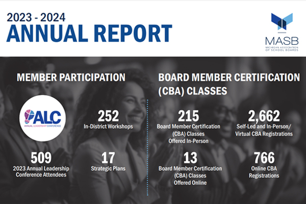 Preview image of the annual report infographic layout